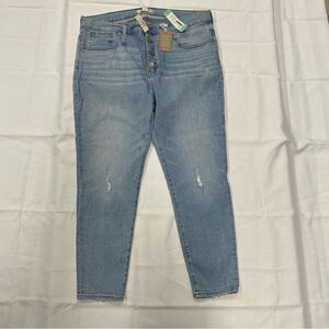 NWT Madewell Light Blue High-Rise Button-Fly Jeans